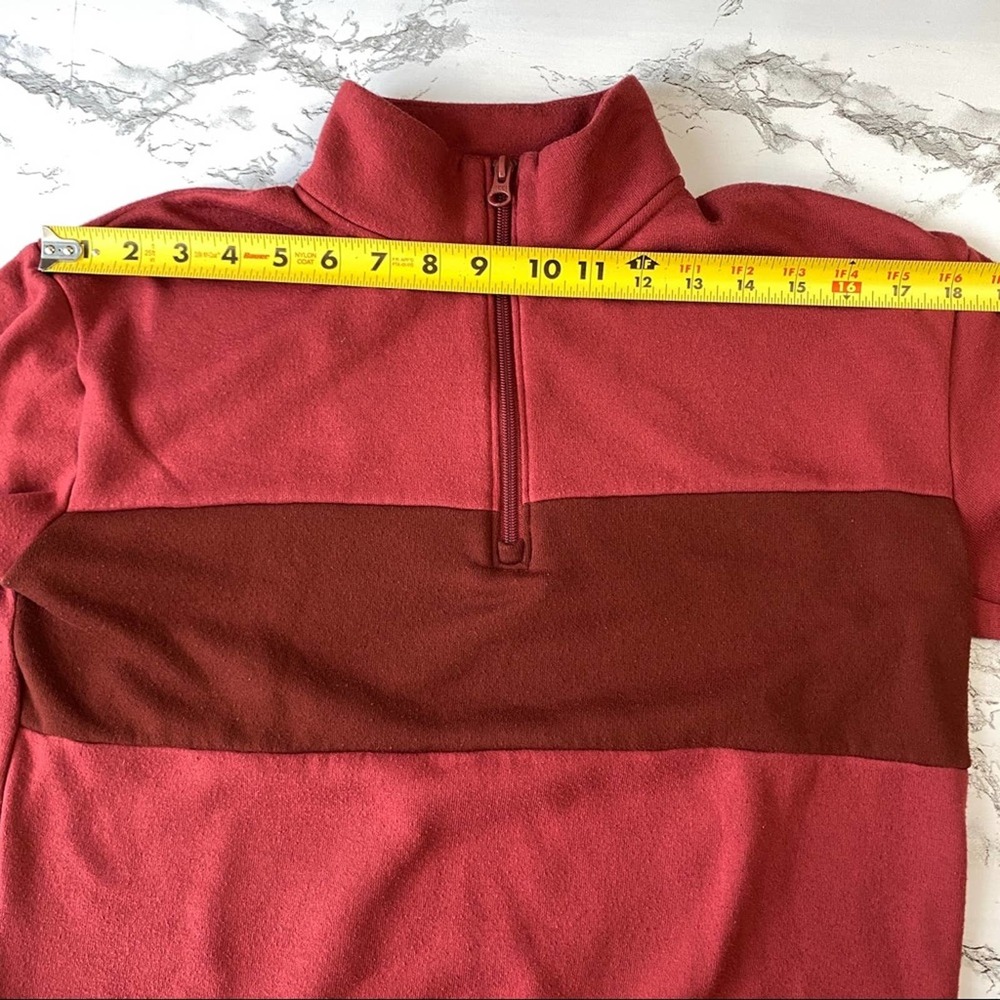 Colsie Colorblock Quarter Zip Fleece Pullover - Picture 12 of 14